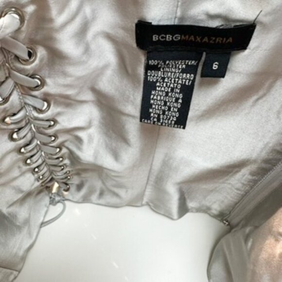 BCBG Satin Silver Corset - Picture 7 of 7